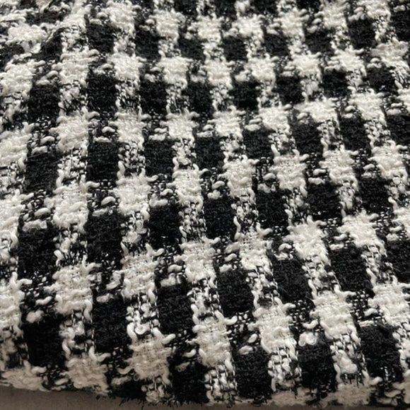 Shein Skirt Womens Sz 4XL Black Plaid Check Belted Zip Fleece Curve EUC - Picture 2 of 5